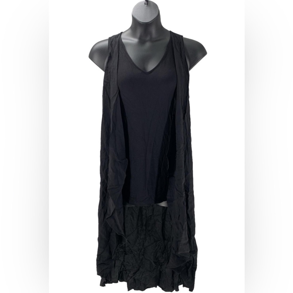 LISA RINNA Collection Black High Low Tank